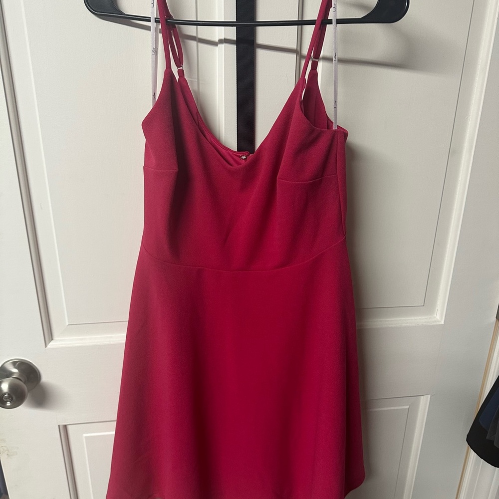 Elegant Pink Sleeveless Dress